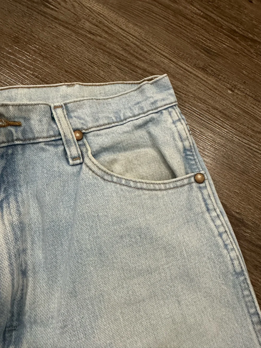 Wrangler Light Blue Straight-Leg Jeans